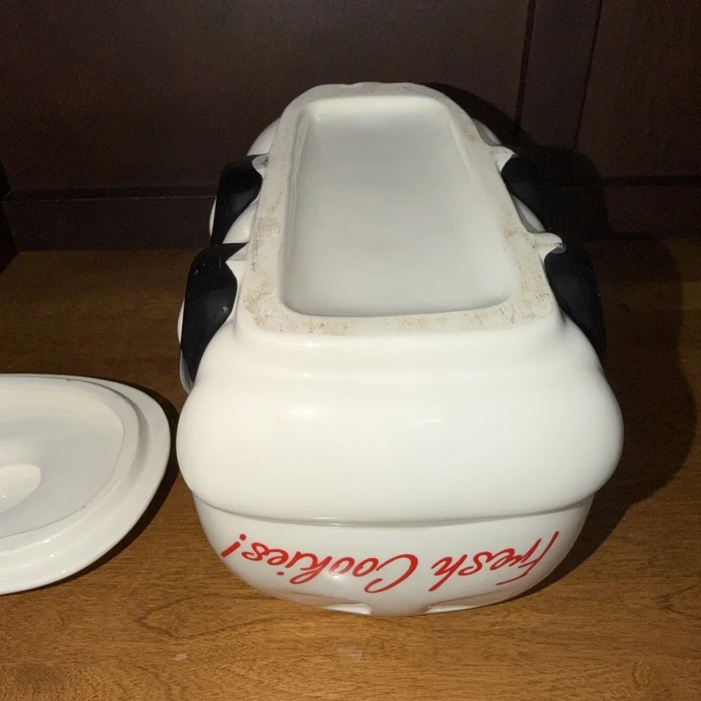 Archway Cookie Jar Home Style Cookies Ceramic White Delivery Van Vintage